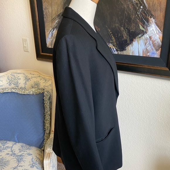 Armani Le Collezioni Black Blazer Sz 8 100% Wool - Picture 4 of 8